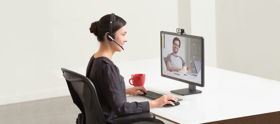 Micro-casque Sans fil Logitech H820e avec Socle de chargement - monaural (981-000512) — image 8
