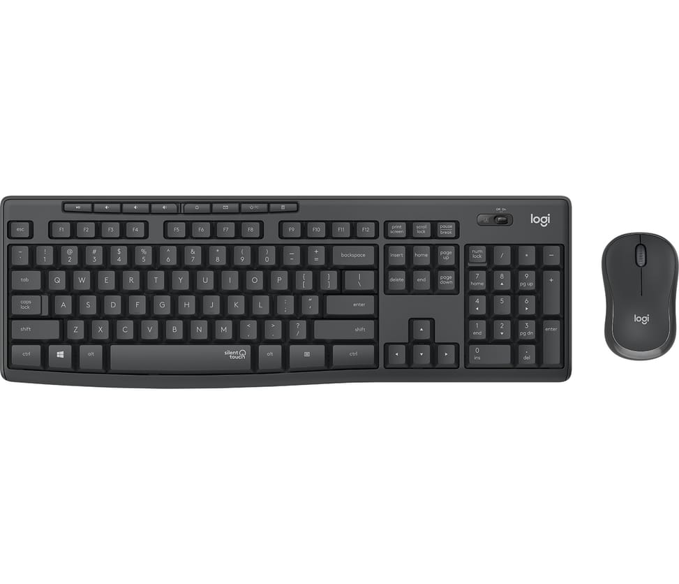 Logitech MK295 Silent Wireless Combo clavier Souris incluse USB QWERTZ Allemand Graphite (920-009794) — image 1