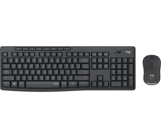 Logitech MK295 Silent Wireless Combo clavier Souris incluse USB QWERTZ Allemand Graphite (920-009794)