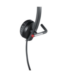 Logitech H650e Casque Avec fil Arceau Bureau/Centre d'appels USB Type-A Noir, Argent (981-000519)