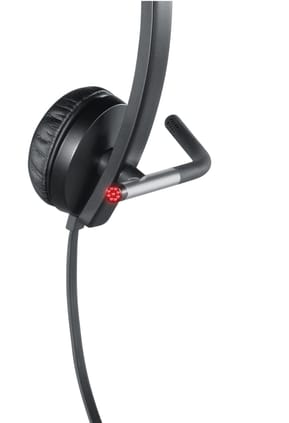 Logitech H650e Casque Avec fil Arceau Bureau/Centre d'appels USB Type-A Noir, Argent (981-000519) — image 3