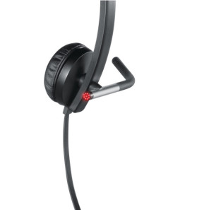 Logitech H650e Casque Avec fil Arceau Bureau/Centre d'appels USB Type-A Noir, Argent (981-000519)