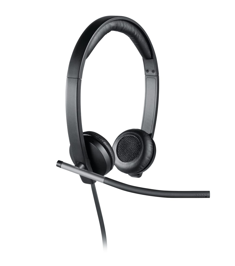 Logitech H650e Casque Avec fil Arceau Bureau/Centre d'appels USB Type-A Noir, Argent (981-000519) — image 5