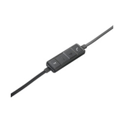 Logitech H650e Casque Avec fil Arceau Bureau/Centre d'appels USB Type-A Noir, Argent (981-000519)