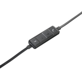 Logitech H650e Casque Avec fil Arceau Bureau/Centre d'appels USB Type-A Noir, Argent (981-000519)