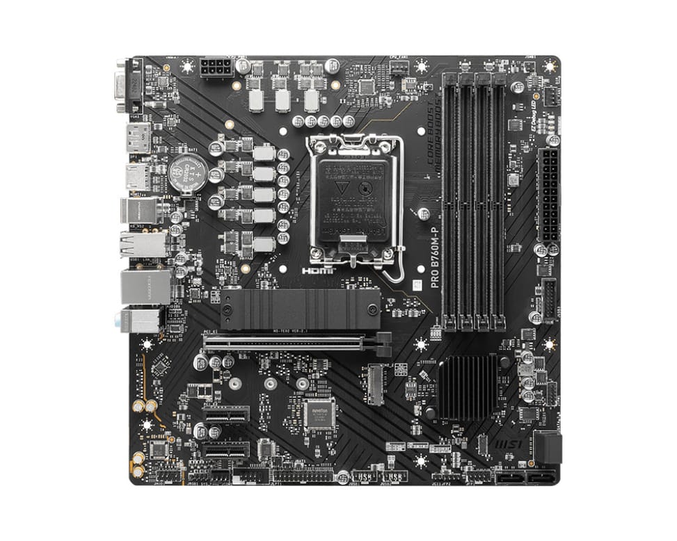 MSI PRO B760M-P carte mère Intel B760 LGA 1700 micro ATX (PRO B760M-P) — image 1