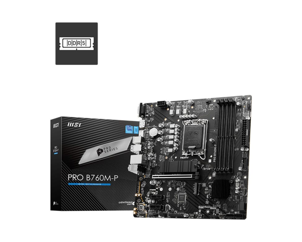MSI PRO B760M-P carte mère Intel B760 LGA 1700 micro ATX (PRO B760M-P) — image 2