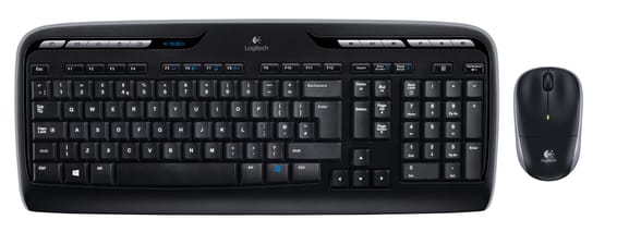 Logitech Wireless Combo MK330 clavier Souris incluse USB QWERTY US International Noir (920-003989)