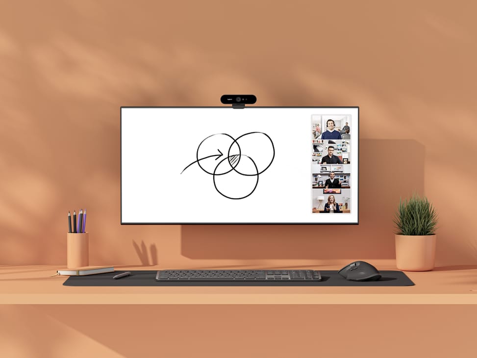 كاميرا سبورة Logitech Scribe أبيض 1920 x 1080 بكسل 15 لقطة/ثانية 1080p, 119 x 573 x 149 مم, 1.1 kg (960-001332) — صورة 7
