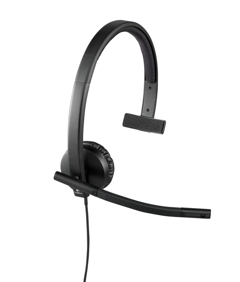 Logitech H570e Casque Avec fil Arceau Bureau/Centre d'appels USB Type-A Noir (981-000571) — image 2