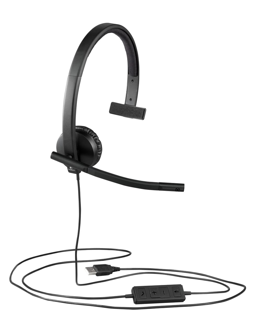 Logitech H570e Casque Avec fil Arceau Bureau/Centre d'appels USB Type-A Noir (981-000571) — image 4