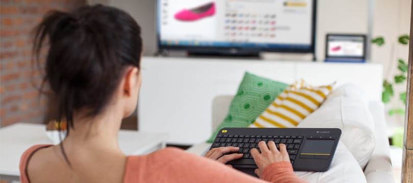 Logitech K400 Plus Tv clavier RF sans fil QWERTZ Allemand Noir (920-007127) — image 2