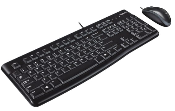 Logitech Desktop MK120 clavier Souris incluse USB QWERTY Noir Desktop MK120, NSEA & EER  (920-002562)