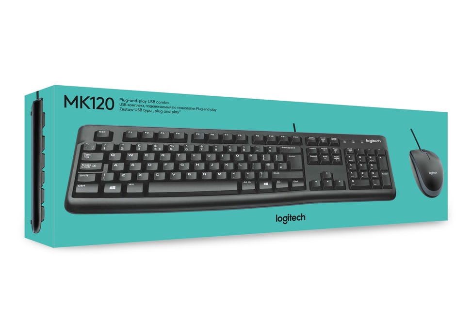 Logitech Desktop MK120 clavier Souris incluse USB QWERTY Noir Desktop MK120, NSEA & EER (920-002562) — image 12