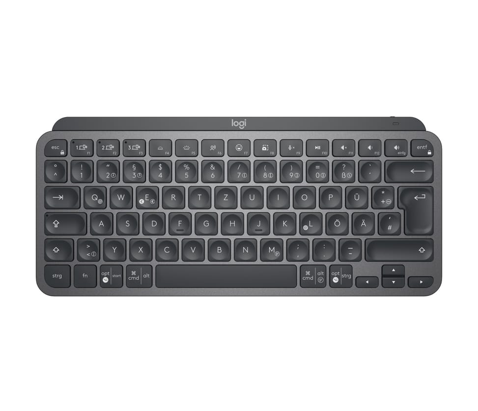 Logitech Mx Keys Mini For Business clavier RF sans fil + Bluetooth QWERTZ Allemand Graphite (920-010597) — image 1