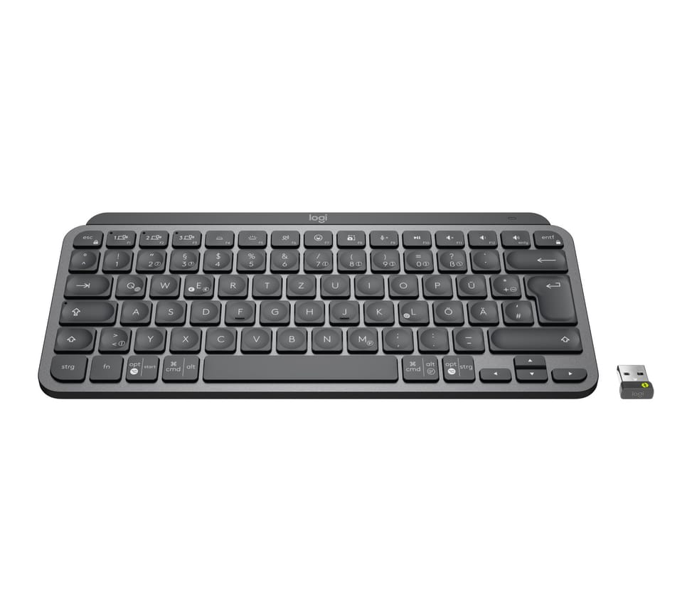 Logitech Mx Keys Mini For Business clavier RF sans fil + Bluetooth QWERTZ Allemand Graphite (920-010597) — image 2