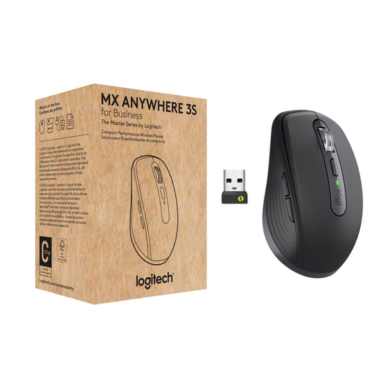 Logitech MX Anywhere 3S for Business souris Droitier RF sans fil + Bluetooth Laser 8000 DPI (910-006958)