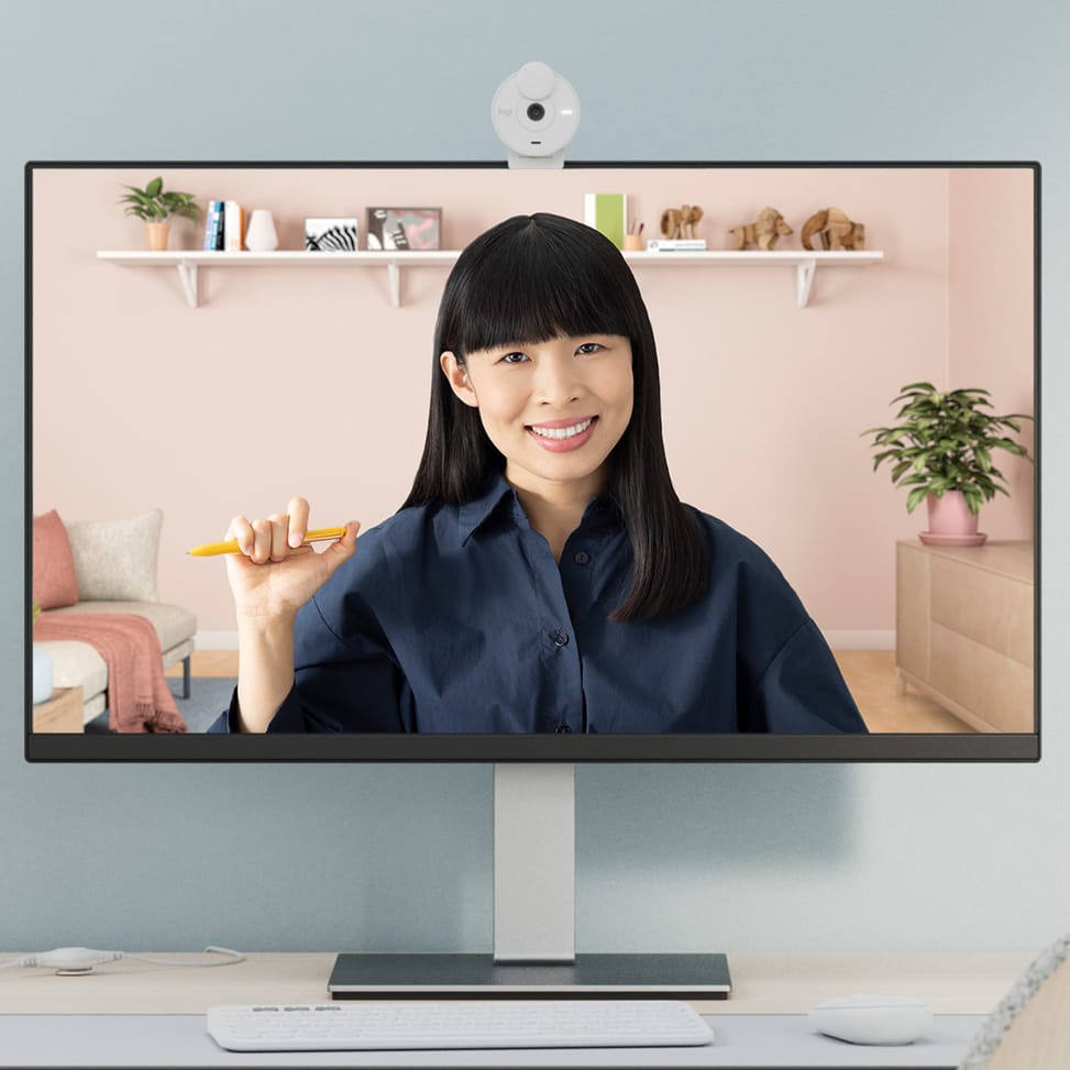 Logitech Brio 300 webcam 2 MP 1920 x 1080 pixels USB-C Blanc (960-001442) — image 3