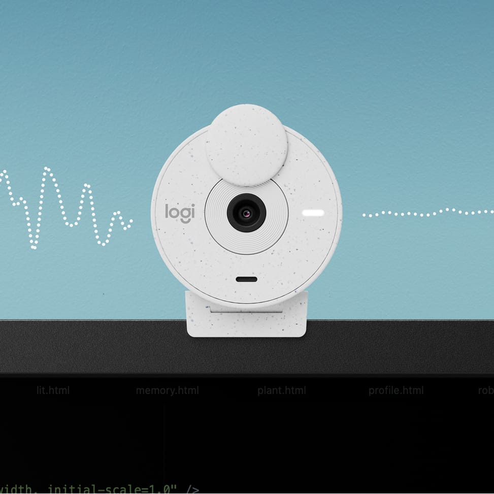 Logitech Brio 300 webcam 2 MP 1920 x 1080 pixels USB-C Blanc (960-001442) — image 5