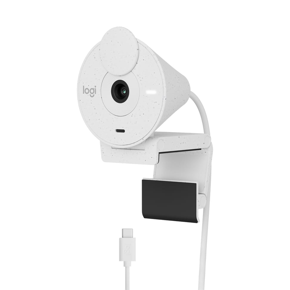 Logitech Brio 300 webcam 2 MP 1920 x 1080 pixels USB-C Blanc (960-001442) — image 7
