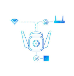 TP-Link TC65 caméra de sécurité Cosse Caméra de sécurité IP Extérieure 2304 x 1296 pixels Plafond/mur (TC65)
