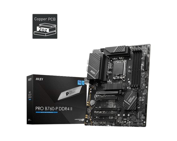 MSI PRO B760-P DDR4 II carte mère Intel B760 LGA 1700 ATX (PRO B760-P DDR4 II)