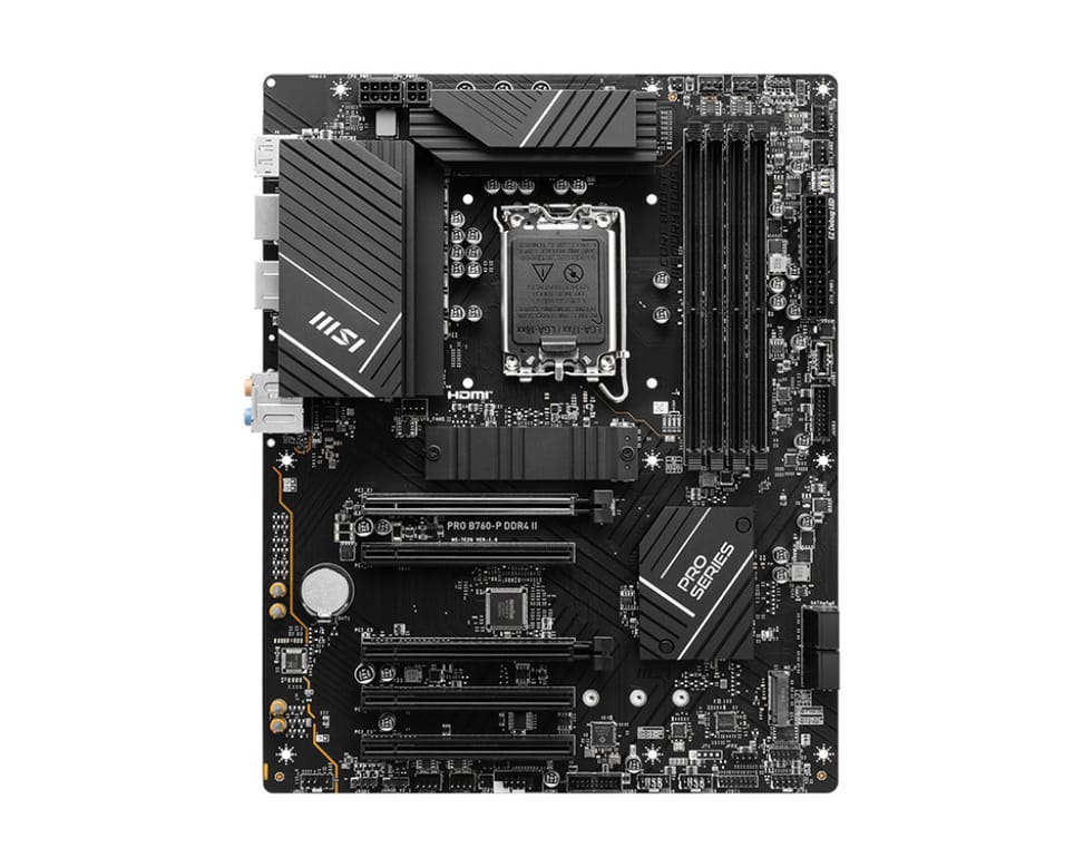 MSI PRO B760-P DDR4 II carte mère Intel B760 LGA 1700 ATX (PRO B760-P DDR4 II) — image 2