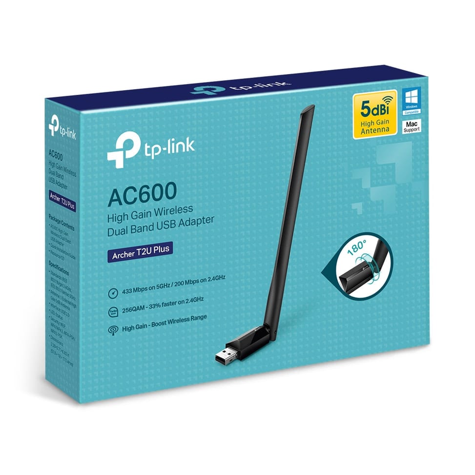 TP-Link Archer T2U Plus Interne WLAN 600 Mbit/s (ARCHER T2U PLUS) — image 4