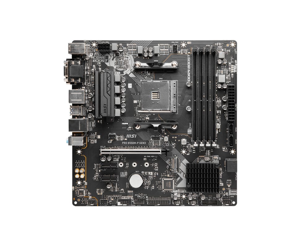 MSI PRO B550M-P GEN3 carte mère AMD B550 Emplacement AM4 micro ATX (PRO B550M-P GEN3) — image 2