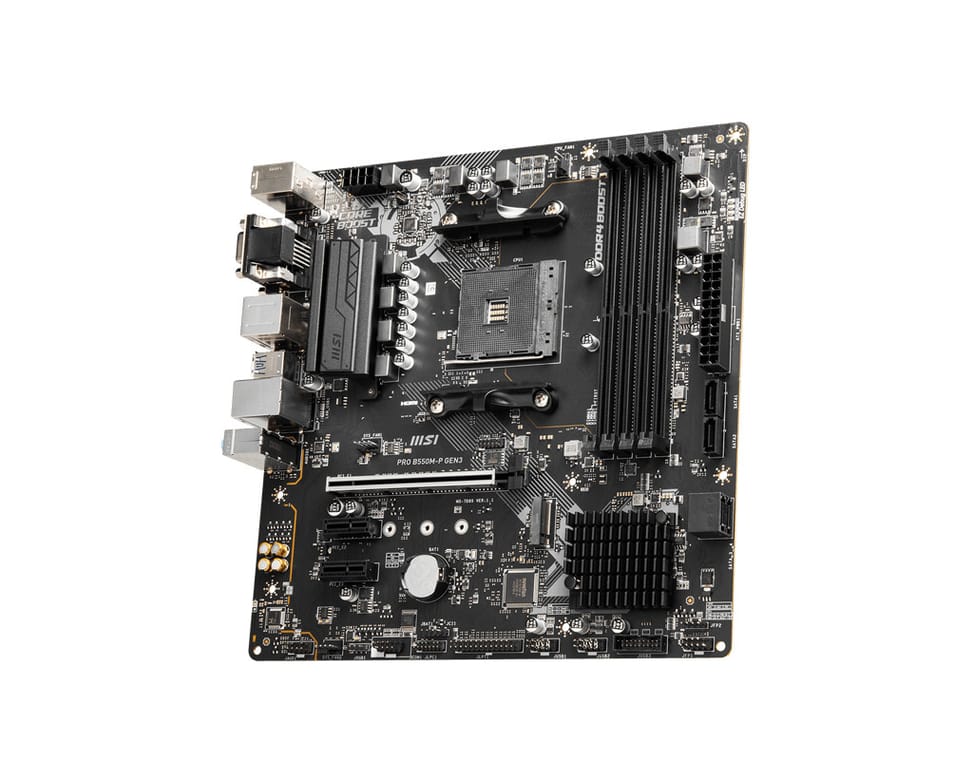 MSI PRO B550M-P GEN3 carte mère AMD B550 Emplacement AM4 micro ATX (PRO B550M-P GEN3) — image 3
