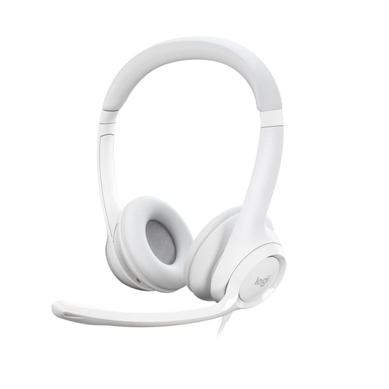 Micro-casque filaire Logitech H390 blanc - USB Type-A (981-001286)