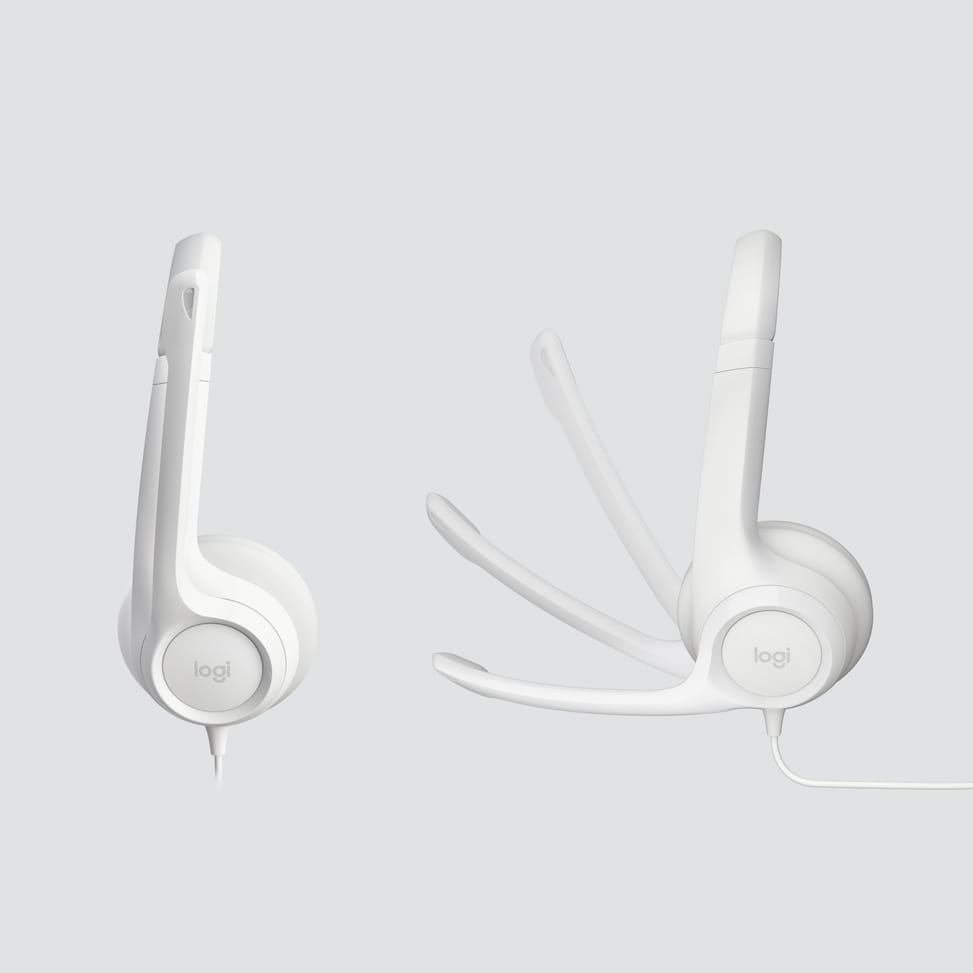 Micro-casque filaire Logitech H390 blanc - USB Type-A (981-001286) — image 4