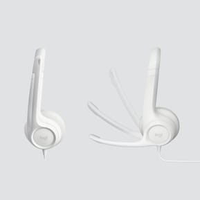 Micro-casque filaire Logitech H390 blanc - USB Type-A (981-001286) — image 4