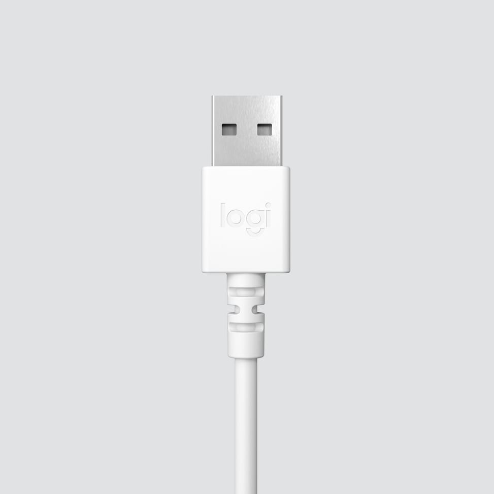 Micro-casque filaire Logitech H390 blanc - USB Type-A (981-001286) — image 6