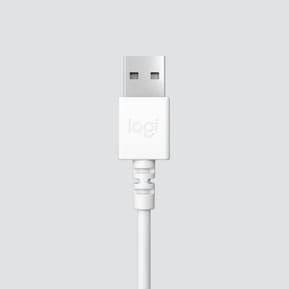 Micro-casque filaire Logitech H390 blanc - USB Type-A (981-001286) — image 6