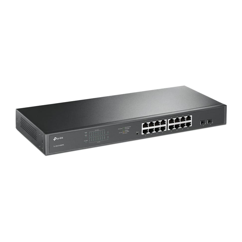 TP-Link TL-SG1218MPE Géré L2 Gigabit Ethernet (10/100/1000) Connexion Ethernet, supportant l'alimentation via ce port (PoE) 1U — image 2