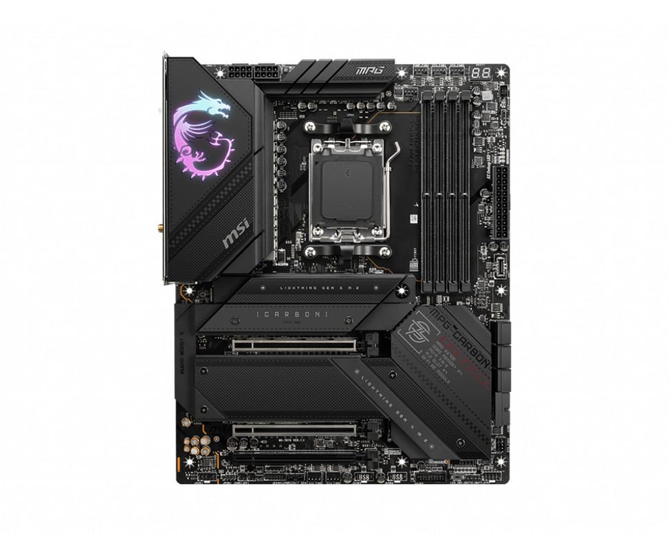 MSI MPG X670E CARBON WIFI carte mère AMD X670 Emplacement AM5 ATX (MPG X670E CARBON WIFI) — image 2