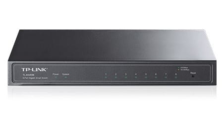 TP-Link TL-SG2008 Géré L2 Gigabit Ethernet (10/100/1000) Noir (TL-SG2008 V1)