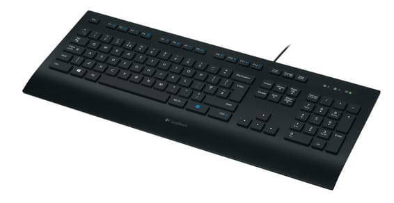 Logitech K280E Pro f/ Business clavier USB QWERTZ Allemand Noir Corded Keyboard K280e, USB, noir, 930g, DE (920-008669)