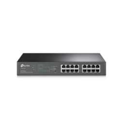 TP-Link TL-SG1016PE Géré L2 Gigabit Ethernet (10/100/1000) Connexion Ethernet, supportant l'alimentation via ce port (PoE) 1U