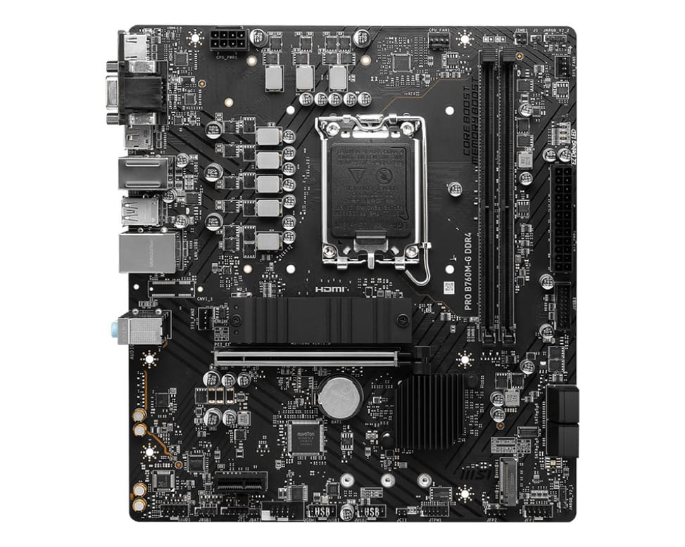 MSI PRO B760M-G DDR4 carte mère Intel B760 LGA 1700 micro ATX (PRO B760M-G DDR4) — image 2