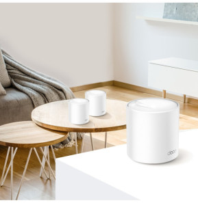 TP-Link Deco X60 Bi-bande (2,4 GHz / 5 GHz) Wi-Fi 6 (802.11ax) Blanc 2 Interne (DECO X60(2-PACK))