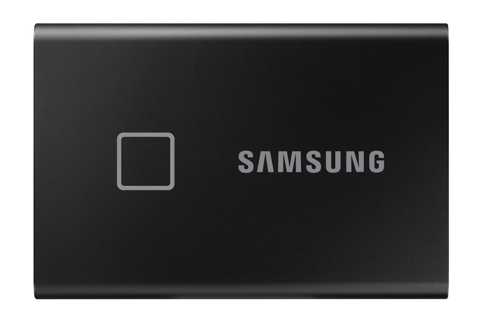 Samsung MU-PC2T0K 2 To Noir Portable SSD T7 Touch USB 3.2, NVMe, 2TB (MU-PC2T0K/WW) — image 1