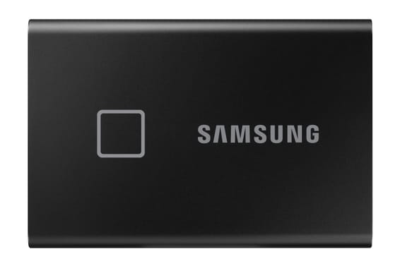 Samsung MU-PC2T0K 2 To Noir Portable SSD T7 Touch USB 3.2, NVMe, 2TB (MU-PC2T0K/WW)