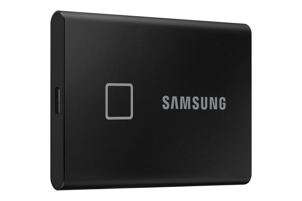 Samsung MU-PC2T0K 2 To Noir Portable SSD T7 Touch USB 3.2, NVMe, 2TB (MU-PC2T0K/WW) — image 3