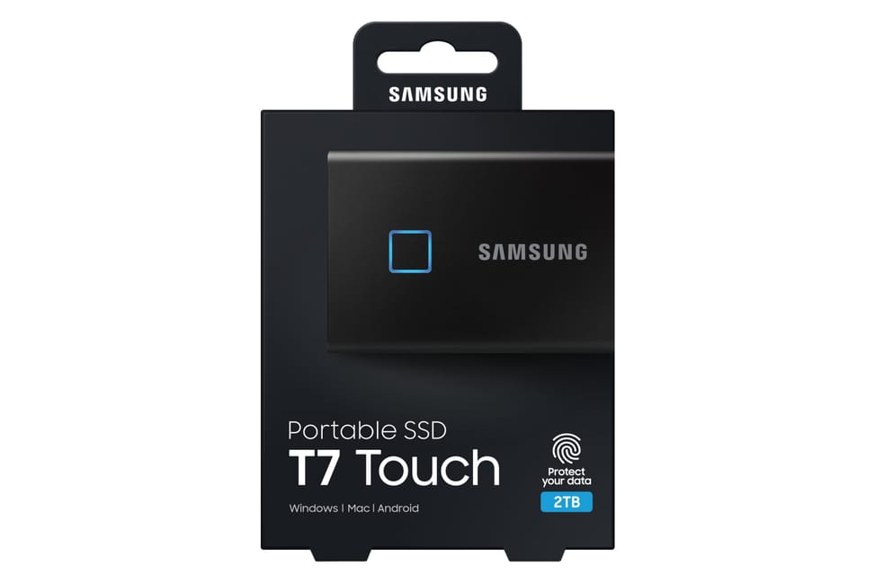Samsung MU-PC2T0K 2 To Noir Portable SSD T7 Touch USB 3.2, NVMe, 2TB (MU-PC2T0K/WW) — image 14