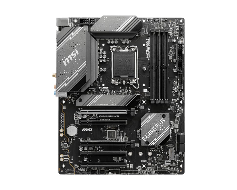 MSI B760 GAMING PLUS WIFI carte mère Intel B760 LGA 1700 ATX (B760 GAMING PLUS WIFI) — image 2