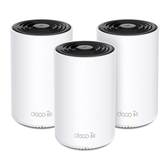 TP-Link Deco XE75 Tri-Band (2.4 GHz / 5 GHz / 6 GHz) Wi-Fi 6E (802.11ax) White 3 Internal (DECO XE75(3-PACK)) — image 1