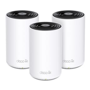 نظام Wi-Fi Mesh TP-Link Deco XE75 ثلاثي النطاق (2.4 / 5 / 6 GHz) Wi-Fi 6E (802.11ax) أبيض 3 داخلي (DECO XE75(3-PACK))