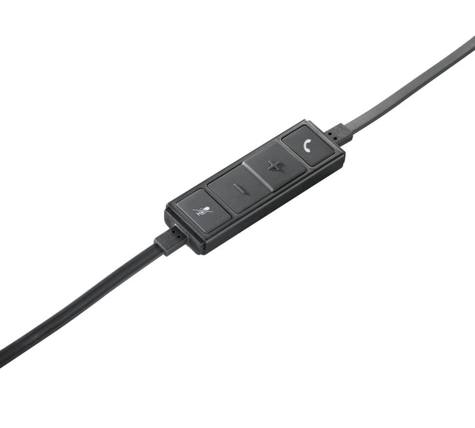 Logitech H650e Casque Avec fil Arceau Bureau/Centre d'appels USB Type-A Noir, Argent (981-000514) — image 3